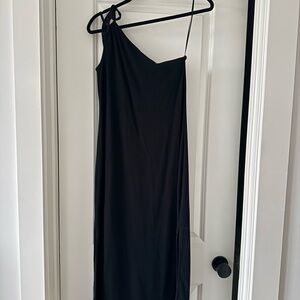 Old Navy Black One-Shoulder Dress